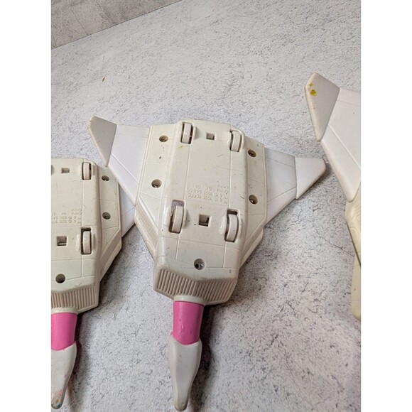 1995 Bandai Mighty Morphin Power Rangers Pink Crane Ninjazord – Lot of 3 – Parts - Picture 5 of 7